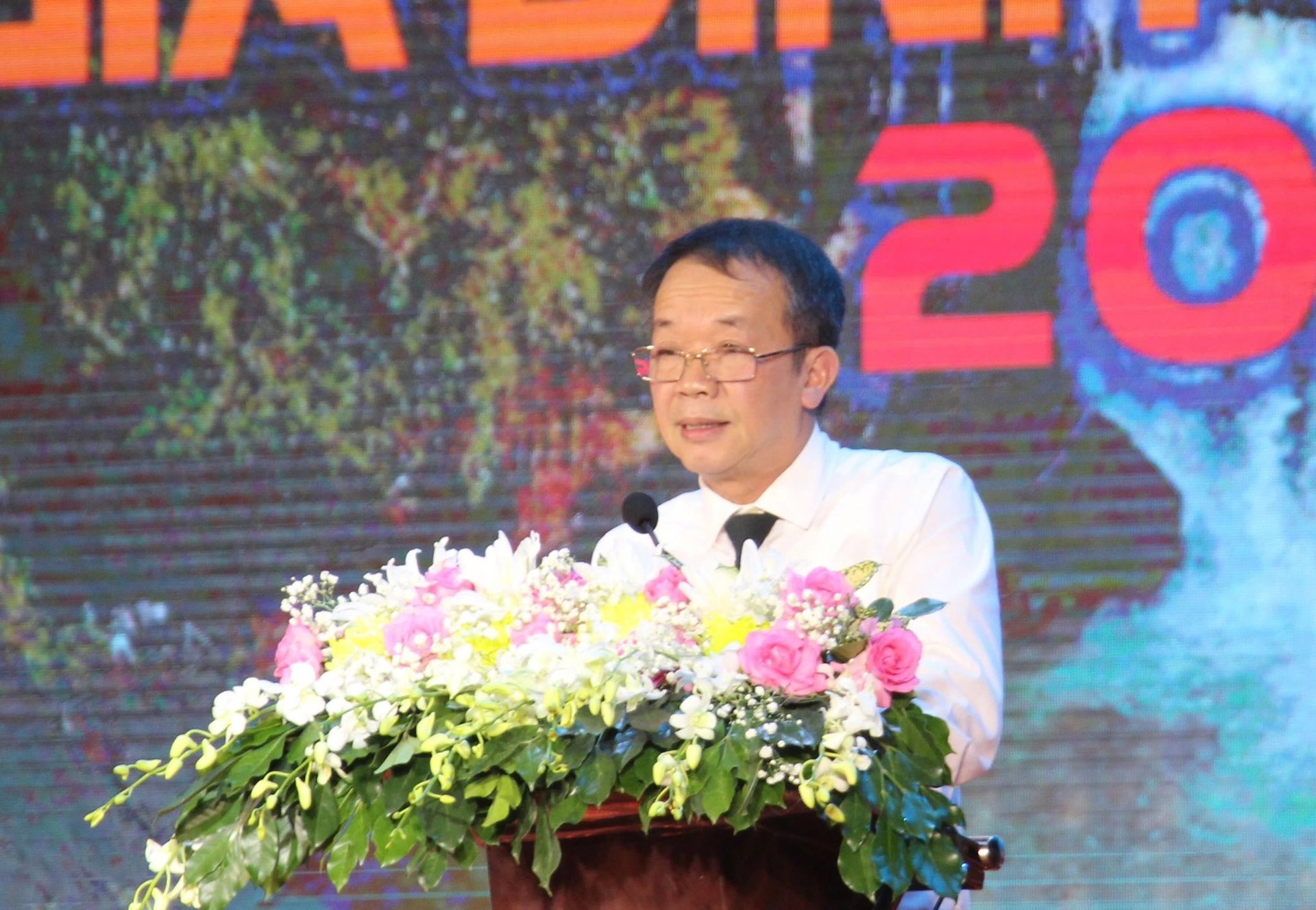 Phó Giám đốc Trung tâm Triển lãm Văn hóa Nghệ thuật Việt Nam Trần Quang Vinh phát biểu bế mạc. Ảnh: Tuấn Trần. Phó Giám đốc Trung tâm Triển lãm Văn hóa Nghệ thuật Việt Nam Trần Quang Vinh phát biểu bế mạc. Ảnh: Tuấn Trần.