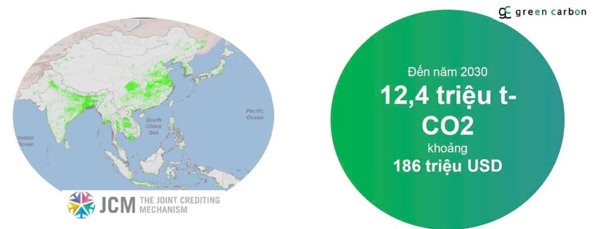 Economic potential of carbon credits under the Joint Crediting Mechanism (JCM) by 2030. Photo: Green Carbon.
