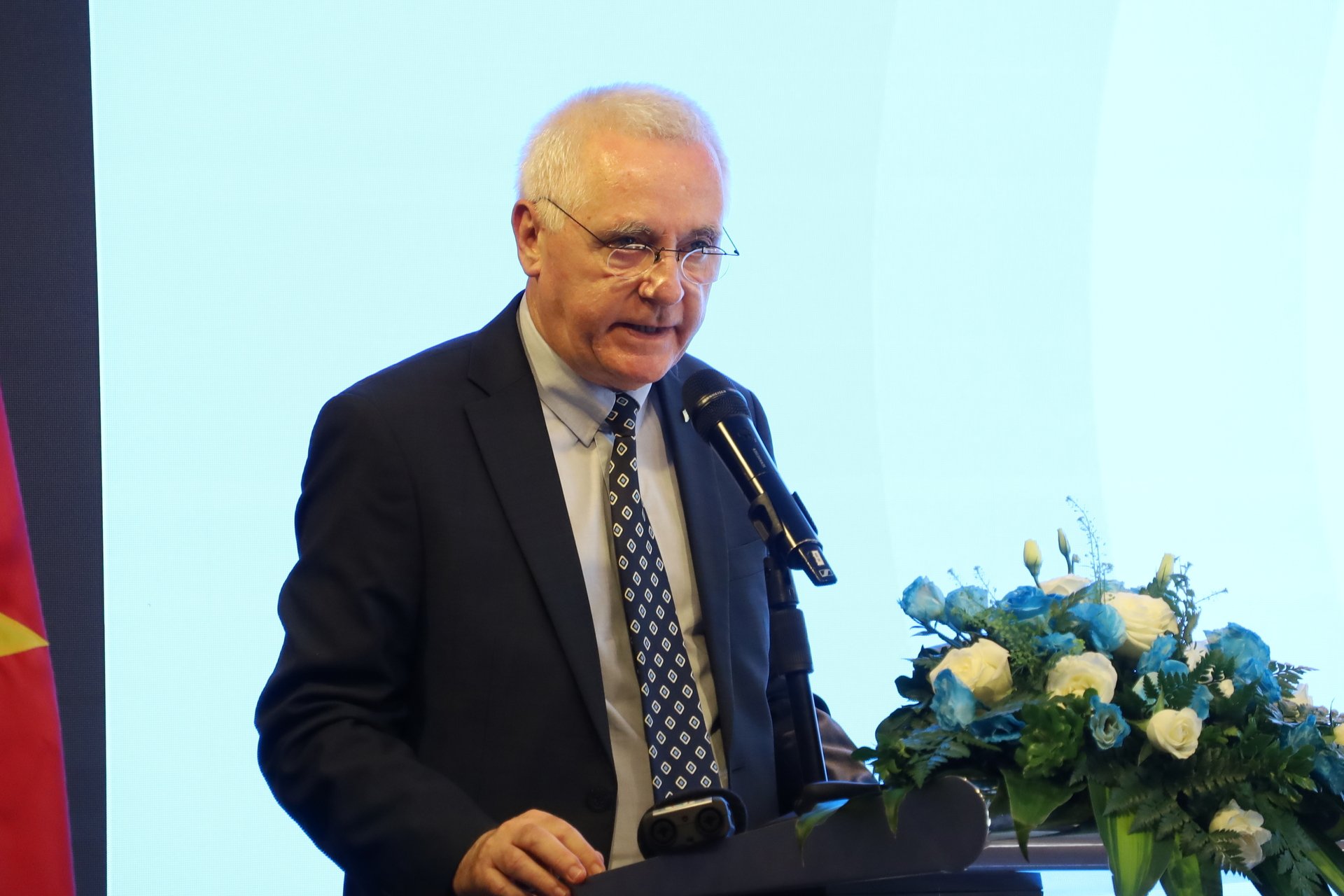 Mr. Marcos A. Bednarski, Ambassador Extraordinary and Plenipotentiary of the Argentine Republic to Vietnam, affirmed that Vietnam is an important partner of Argentina. Photo: Phuong Linh.