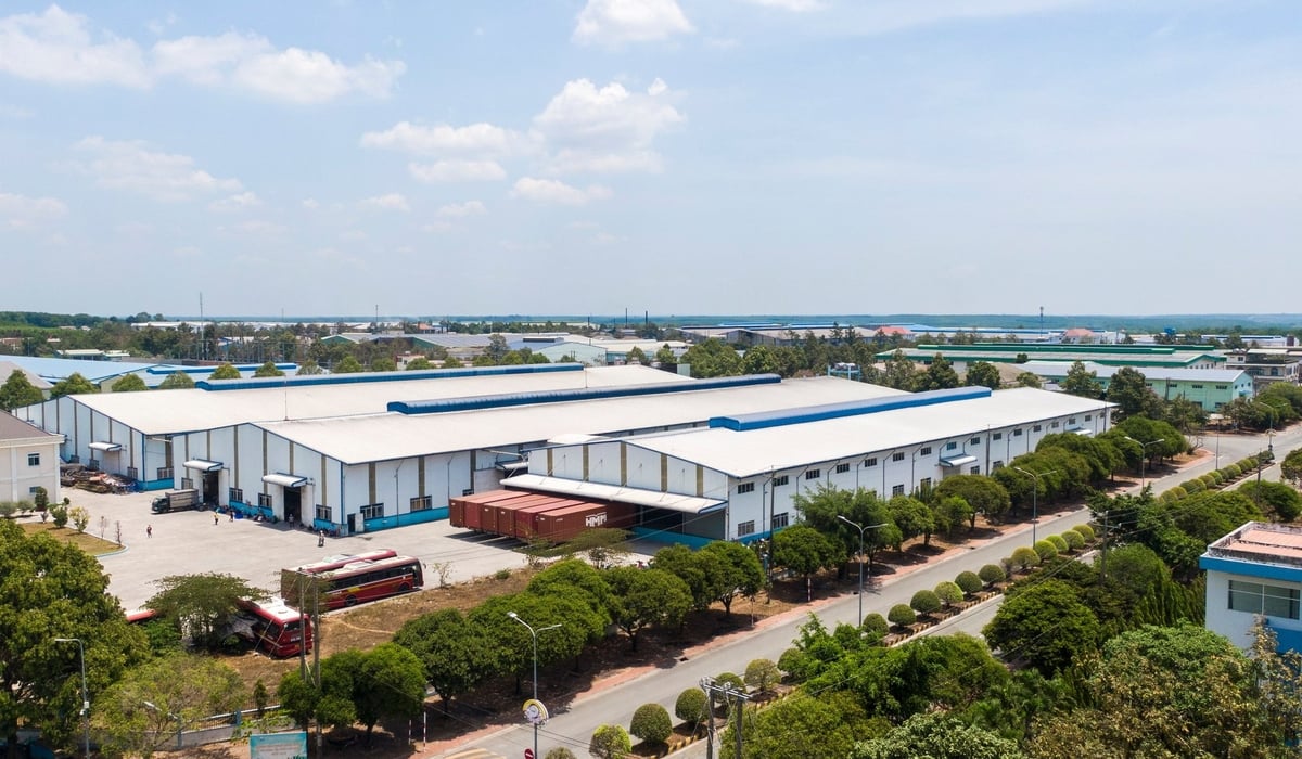 Hệ thống nhà xưởng và hạ tầng đồng bộ tại KCN Đất Cuốc do KSB làm Chủ đầu tư. Ảnh: KSB.