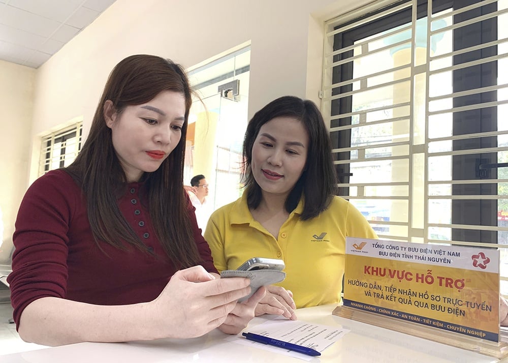 Trung tâm Phục vụ hành chính công xã La Hiên đặt tại trụ sở Bưu cục La Hiên, Bưu điện Khu vực Đồng Hỷ - Võ Nhai, tỉnh Thái Nguyên. Ảnh: VNP. Trung tâm Phục vụ hành chính công xã La Hiên đặt tại trụ sở Bưu cục La Hiên, Bưu điện Khu vực Đồng Hỷ - Võ Nhai, tỉnh Thái Nguyên. Ảnh: VNP.
