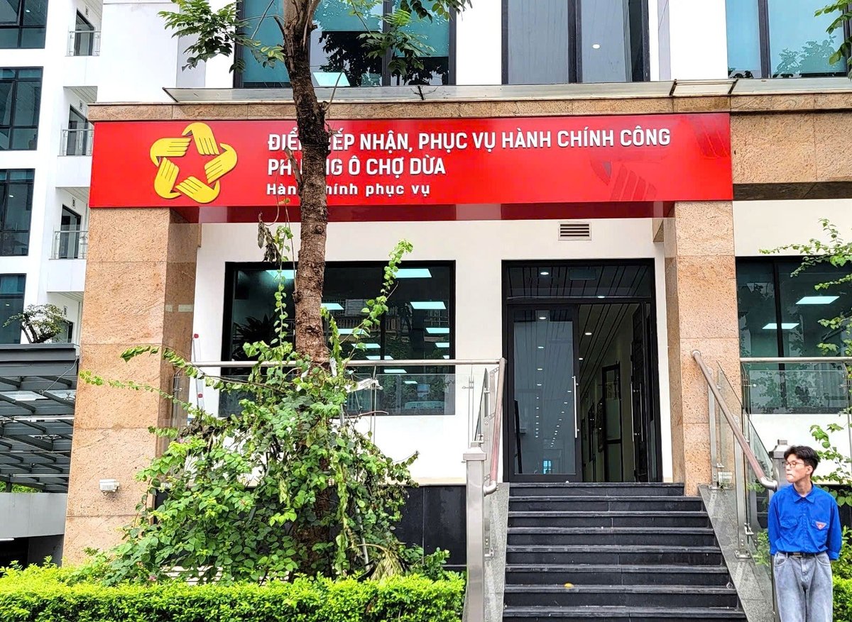 Trung tâm Phục vụ hành chính công thành phố Hà Nội - phường Ô Chợ Dừa. Ảnh: Trung tâm hành chính công.