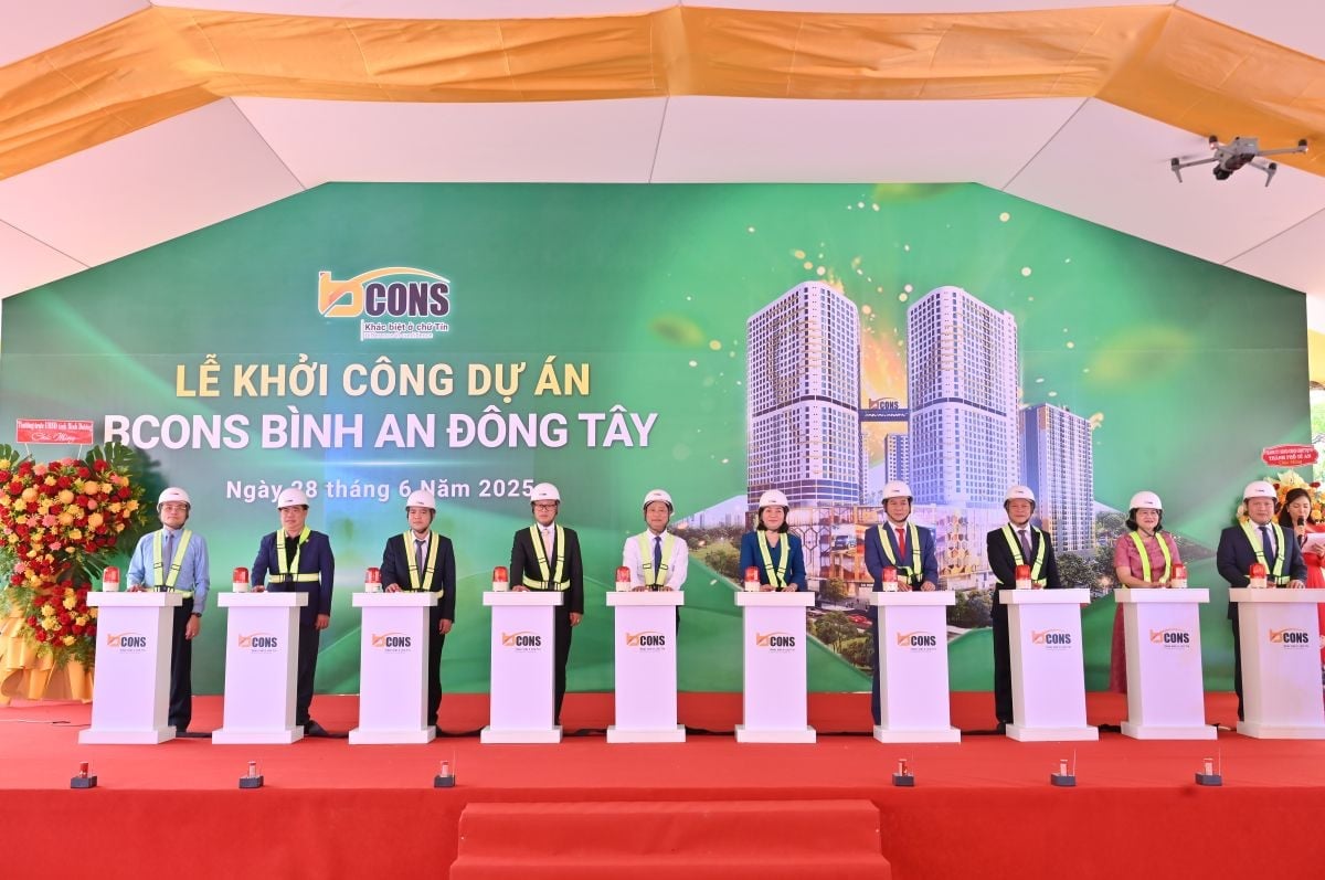 Tập đoàn Bcons chính thức tổ chức lễ khởi công và ra mắt Dự án Bcons Bình An - Đông Tây. Ảnh: Tập đoàn Bcons.