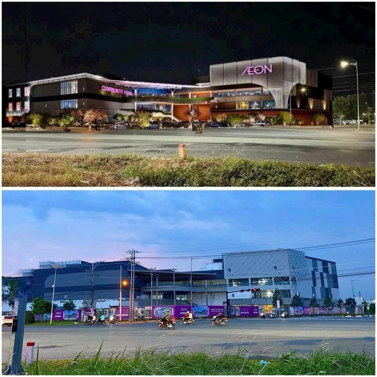 Trung tâm thương mại Aeon Mall Tân An chuẩn bị đi vào hoạt động. Ảnh: Trần Anh Group.
