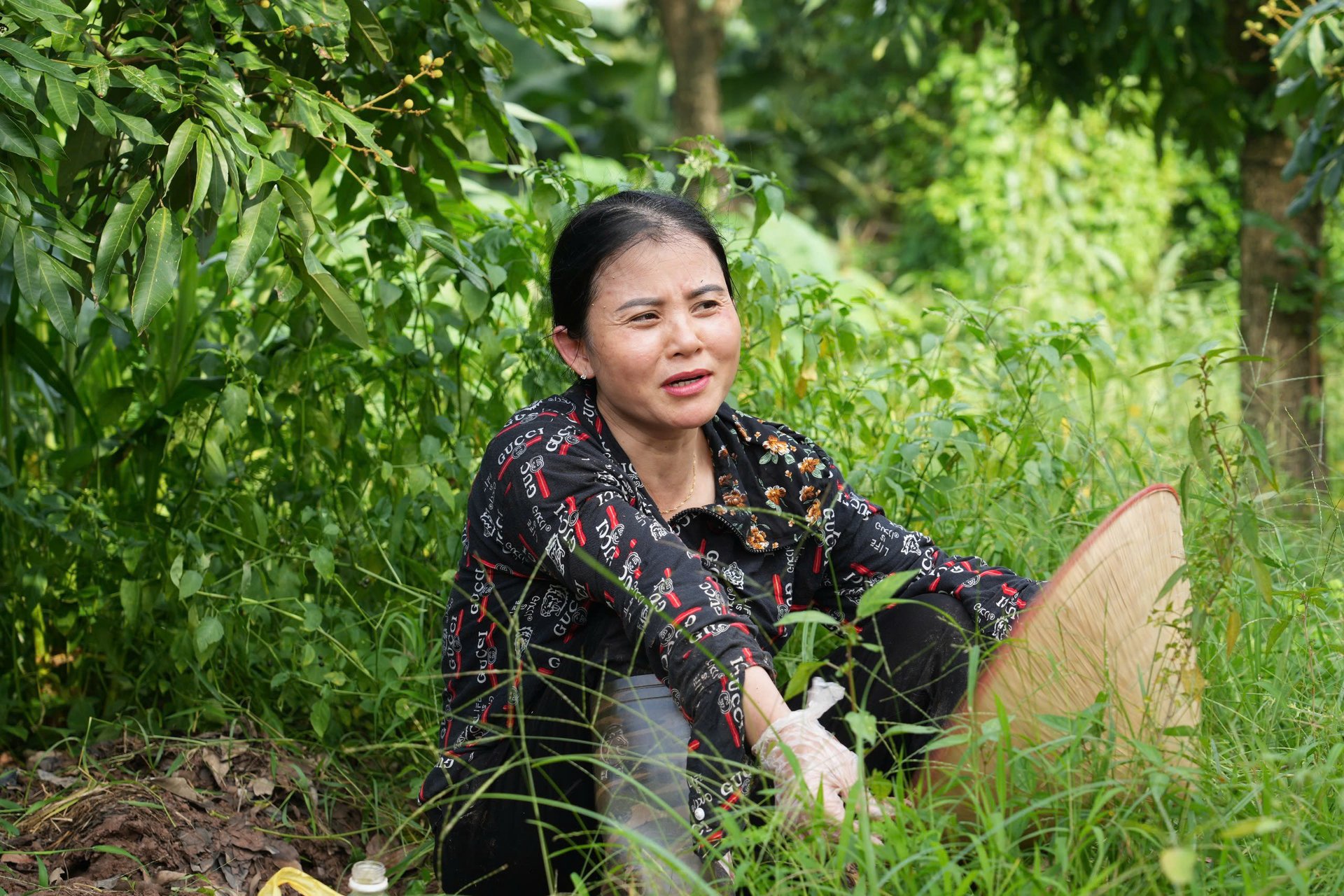 Chị Nguyễn Thị Quế, thành viên HTX Nông sản sạch Minh Bảo. Ảnh: An Khang. Chị Nguyễn Thị Quế, thành viên HTX Nông sản sạch Minh Bảo. Ảnh: An Khang.