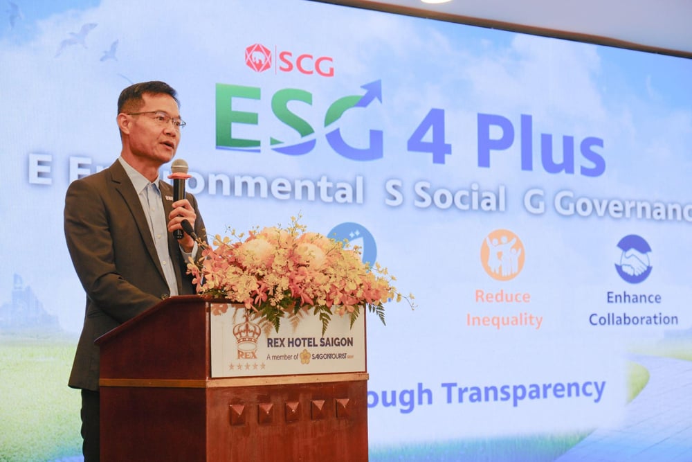 Phát triển bền vững là trọng tâm chiến lược của SCG, với định hướng ESG 4 Plus là kim chỉ nam trong mọi hoạt động vận hành. Ảnh: SCG.