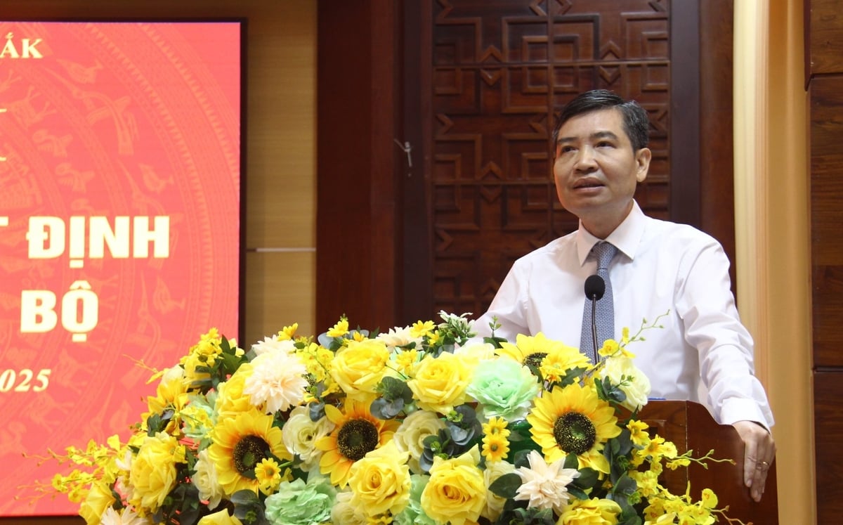 Ông Tạ Anh Tuấn, Chủ tịch UBND tỉnh Đắk Lắk phát biểu chỉ đạo tại Hội nghị. Ảnh: Tuấn Trần.