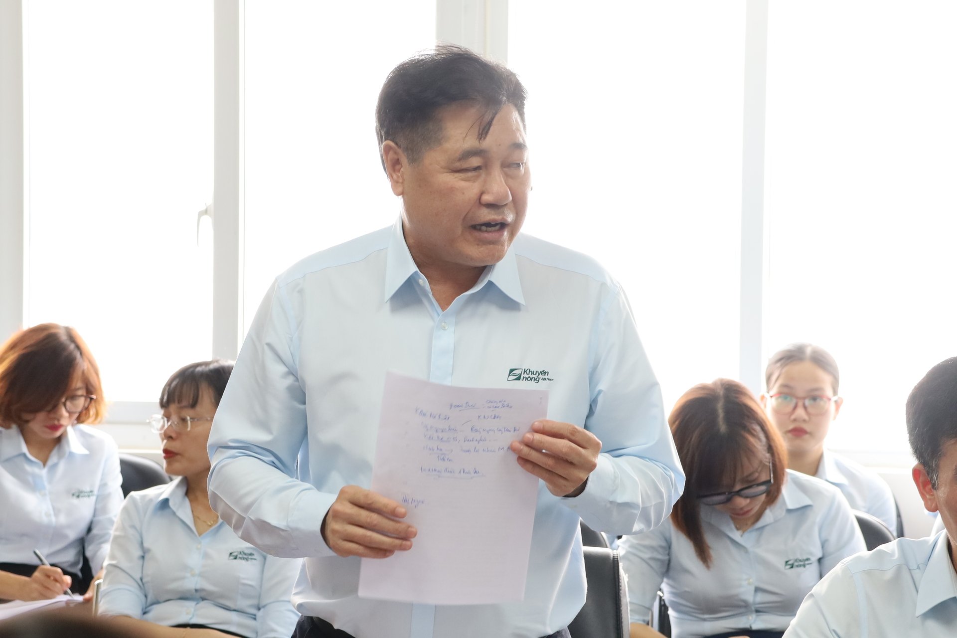 Ông Lê Quốc Thanh, Giám đốc Trung tâm Khuyến nông Quốc gia, cho biết sẽ tập trung hoàn thiện hồ sơ trình Chính phủ phê duyệt Chiến lược phát triển khuyến nông đến năm 2030, định hướng đến 2050. Ảnh: Phương Linh.