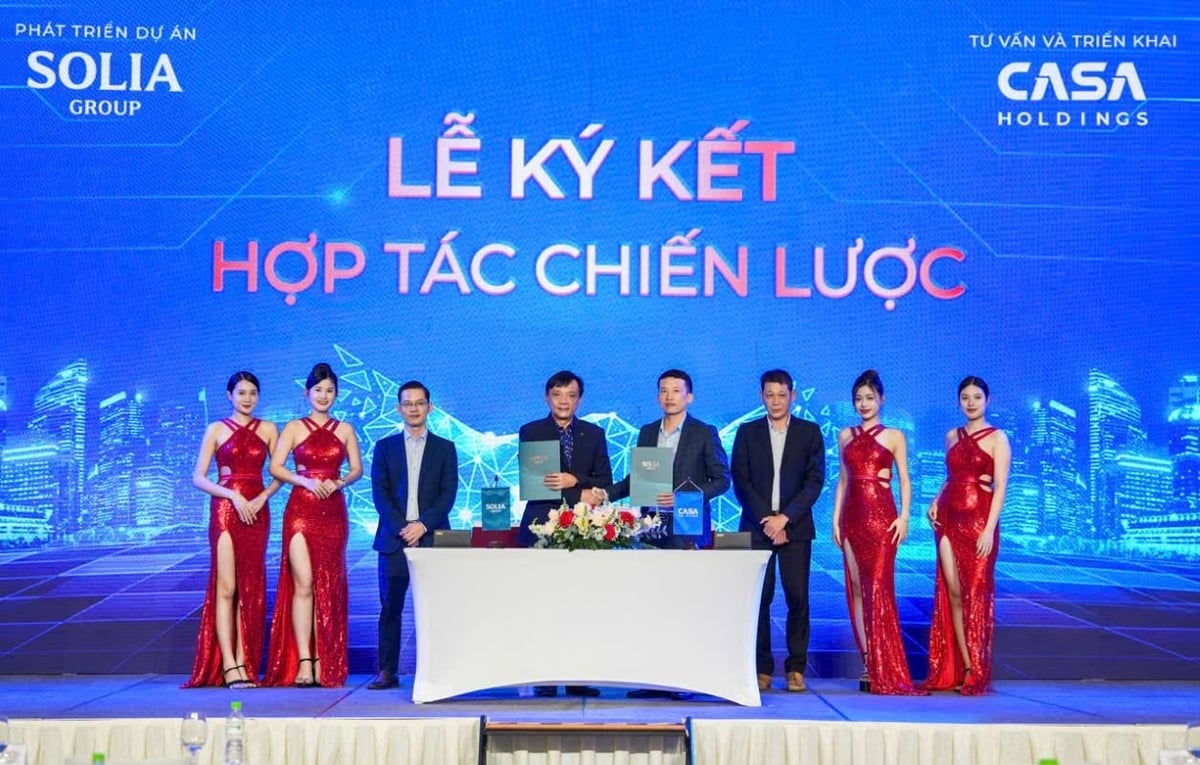 Lễ ký kết hợp tác chiến lược giữa Solia Group với CASA Holdings. Ảnh: Solia Group.