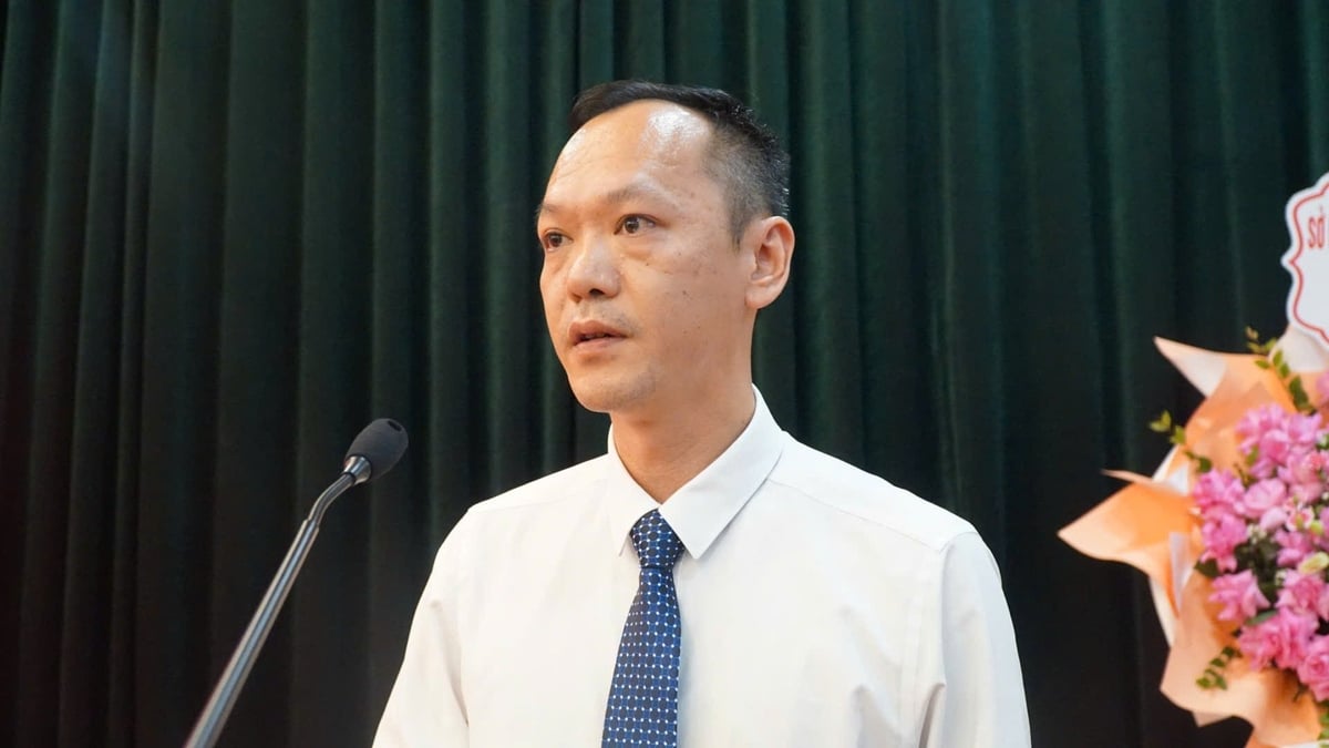 Ông Vương Quốc Hòa phát biểu nhận nhiệm vụ. Ảnh: Đức Bình.