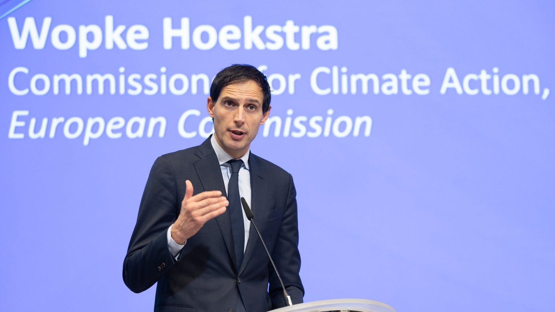 Ủy viên Khí hậu Liên minh châu Âu Wopke Hoekstra. Ảnh: EU.