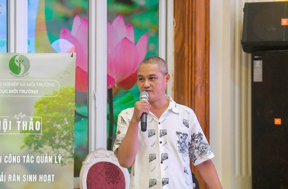 Ông Nguyễn Thành Yên - Phó Trưởng phòng Chính sách Pháp chế (Cục Môi trường). Ảnh: Phạm Oanh.