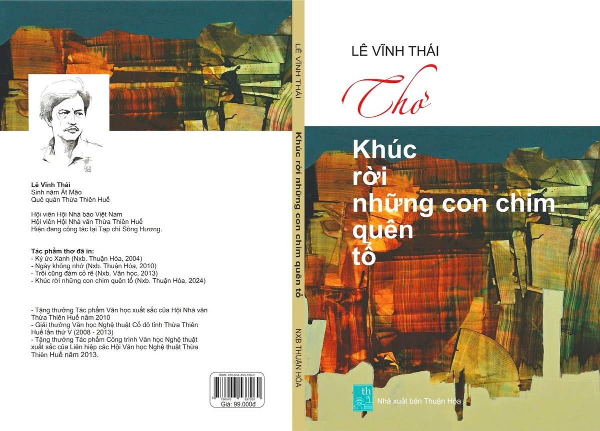 Bìa tập thơ Khúc rời những con chim quên tổ.