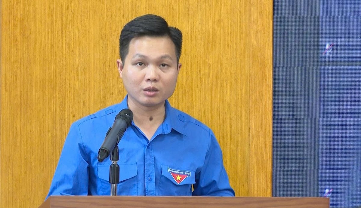 Đồng chí Đinh Hải Đăng – Phó Bí thư Đoàn Bộ phát biểu tại Hội nghị Sơ kết. Ảnh: Đức Việt. Đồng chí Đinh Hải Đăng – Phó Bí thư Đoàn Bộ phát biểu tại Hội nghị Sơ kết. Ảnh: Đức Việt.