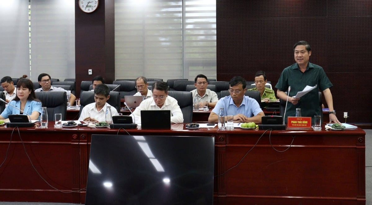 Phó Chủ tịch UBND TP Đà Nẵng Phan Thái Bình phát biểu tại buổi làm việc. Ảnh: Lan Anh Phó Chủ tịch UBND TP Đà Nẵng Phan Thái Bình phát biểu tại buổi làm việc. Ảnh: Lan Anh