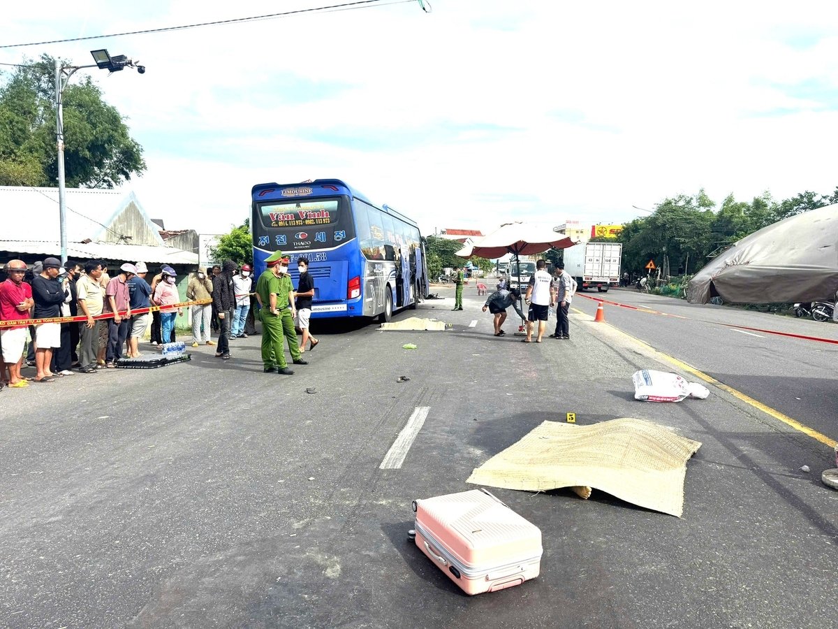 Hiện trường vụ tai nạn. Ảnh:V.Đ.T. Hiện trường vụ tai nạn. Ảnh:V.Đ.T.
