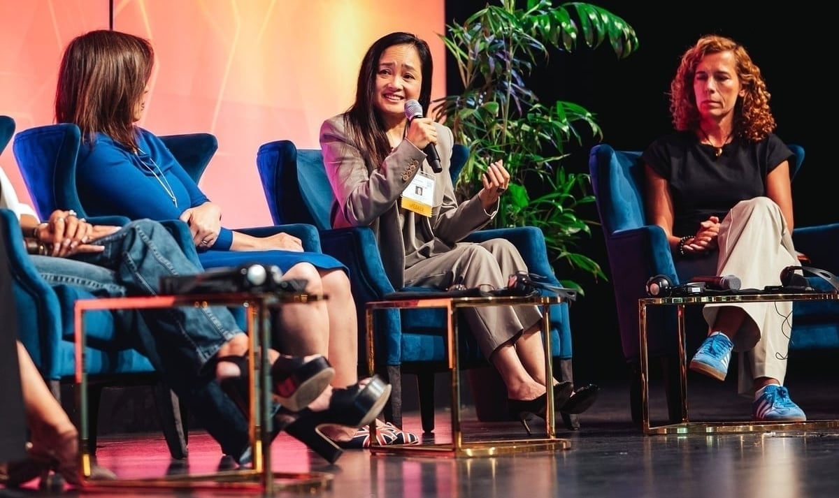 Nguyen Thi Tra My, Co-founder and CEO of PAN Group, spoke at the forum. Photo: PG.