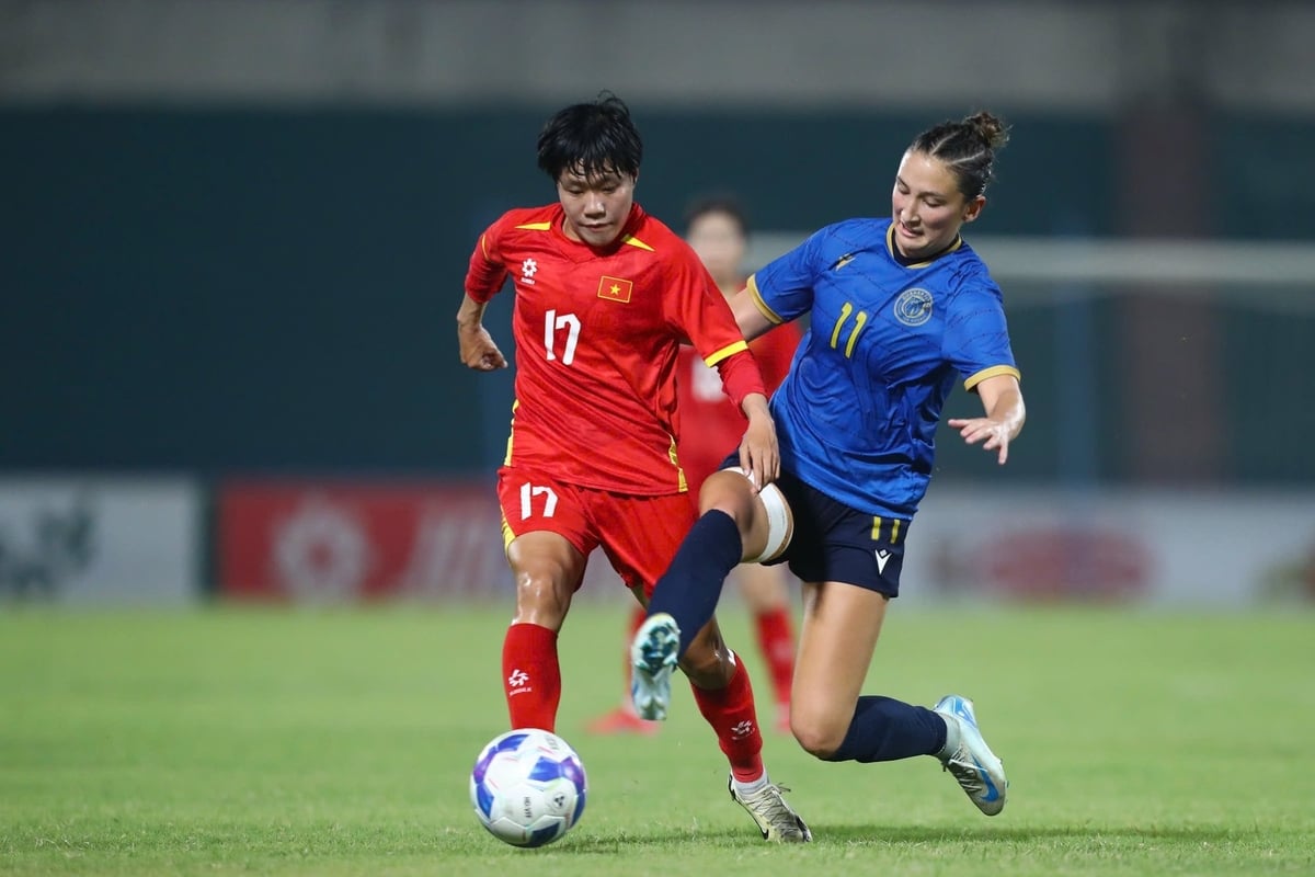 Tuyển bóng đá nữ Việt Nam (đỏ) giành quyền tham dự vòng chung kết ASIAN Cup nữ 2026. Ảnh: VFF. Tuyển bóng đá nữ Việt Nam (đỏ) giành quyền tham dự vòng chung kết ASIAN Cup nữ 2026. Ảnh: VFF.