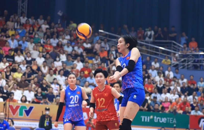 Tuyển bóng chuyền nữ Việt Nam thi đấu nỗ lực trong trận chung kết VTV Cup 2025. Ảnh:VFV. Tuyển bóng chuyền nữ Việt Nam thi đấu nỗ lực trong trận chung kết VTV Cup 2025. Ảnh:VFV.