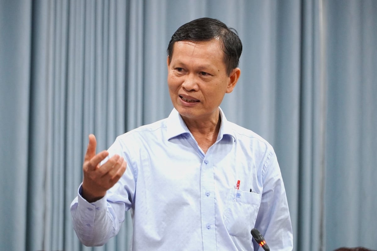 TS Đặng Kiều Nhân, Viện trưởng Viện Nghiên cứu phát triển ĐBSCL kiến nghị giải pháp sản xuất lúa gạo bền vững ở ĐBSCL. Ảnh: Kim Anh. TS Đặng Kiều Nhân, Viện trưởng Viện Nghiên cứu phát triển ĐBSCL kiến nghị giải pháp sản xuất lúa gạo bền vững ở ĐBSCL. Ảnh: Kim Anh.
