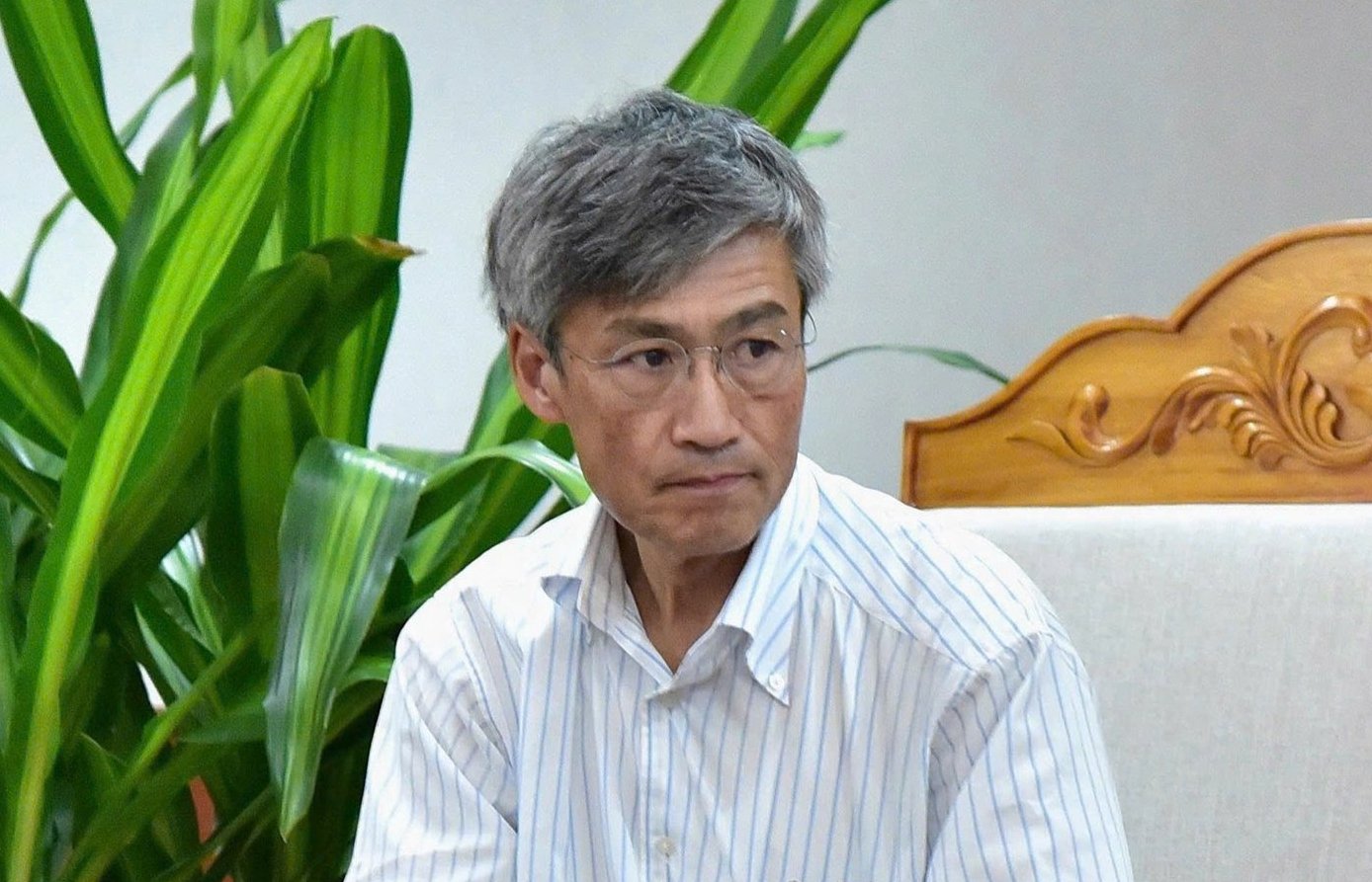 GS Takuro Shinano tại buổi làm việc với Thứ trưởng Bộ Nông nghiệp và Môi trường Hoàng Trung. Ảnh: Kiều Chi. GS Takuro Shinano tại buổi làm việc với Thứ trưởng Bộ Nông nghiệp và Môi trường Hoàng Trung. Ảnh: Kiều Chi.