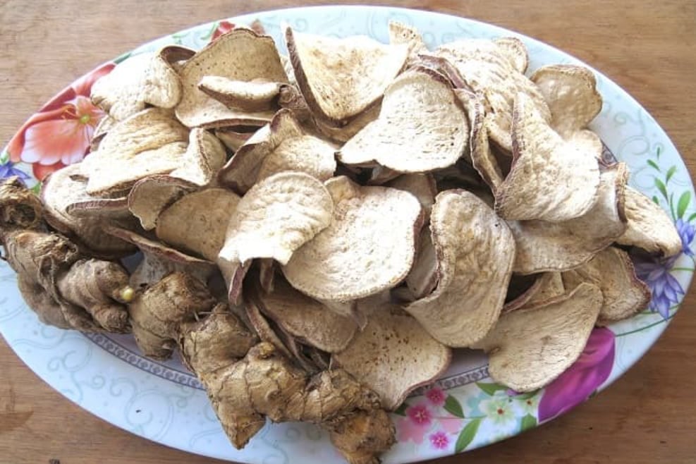 Khoai khô - nguyên liệu chính trong món khoai xéo của người Nghệ. Ảnh: Trang Nghệ ngữ. Khoai khô - nguyên liệu chính trong món khoai xéo của người Nghệ. Ảnh: Trang Nghệ ngữ.