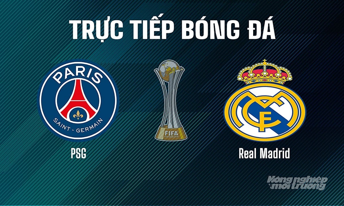 Trực tiếp bóng đá giải FIFA Club World Cup 2025 giữa PSG vs Real Madrid ngày 10/7/2025 Trực tiếp bóng đá giải FIFA Club World Cup 2025 giữa PSG vs Real Madrid ngày 10/7/2025