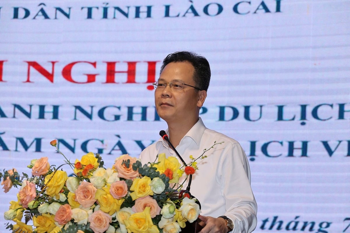 Phó Chủ tịch UBND tỉnh Lào Cai Nguyễn Thành Sinh cho rằng việc sắp xếp lại đơn vị hành chính tạo điều kiện mở rộng không gian và tài nguyên du lịch. Ảnh: Bích Hợp. Phó Chủ tịch UBND tỉnh Lào Cai Nguyễn Thành Sinh cho rằng việc sắp xếp lại đơn vị hành chính tạo điều kiện mở rộng không gian và tài nguyên du lịch. Ảnh: Bích Hợp.