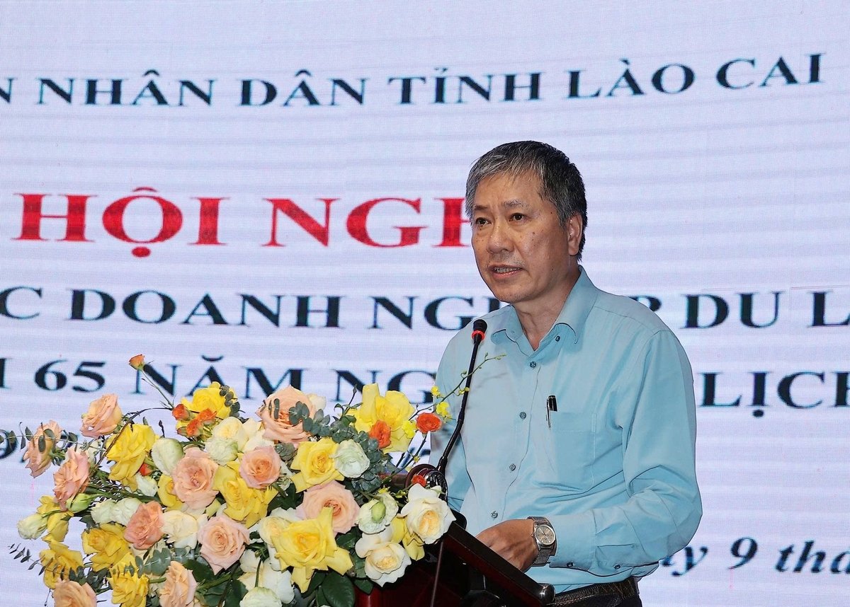 Ông Vũ Quốc Trí, Tổng Thư ký Hiệp hội Du lịch Việt Nam phát biểu tại Hội nghị. Ảnh: Bích Hợp. Ông Vũ Quốc Trí, Tổng Thư ký Hiệp hội Du lịch Việt Nam phát biểu tại Hội nghị. Ảnh: Bích Hợp.