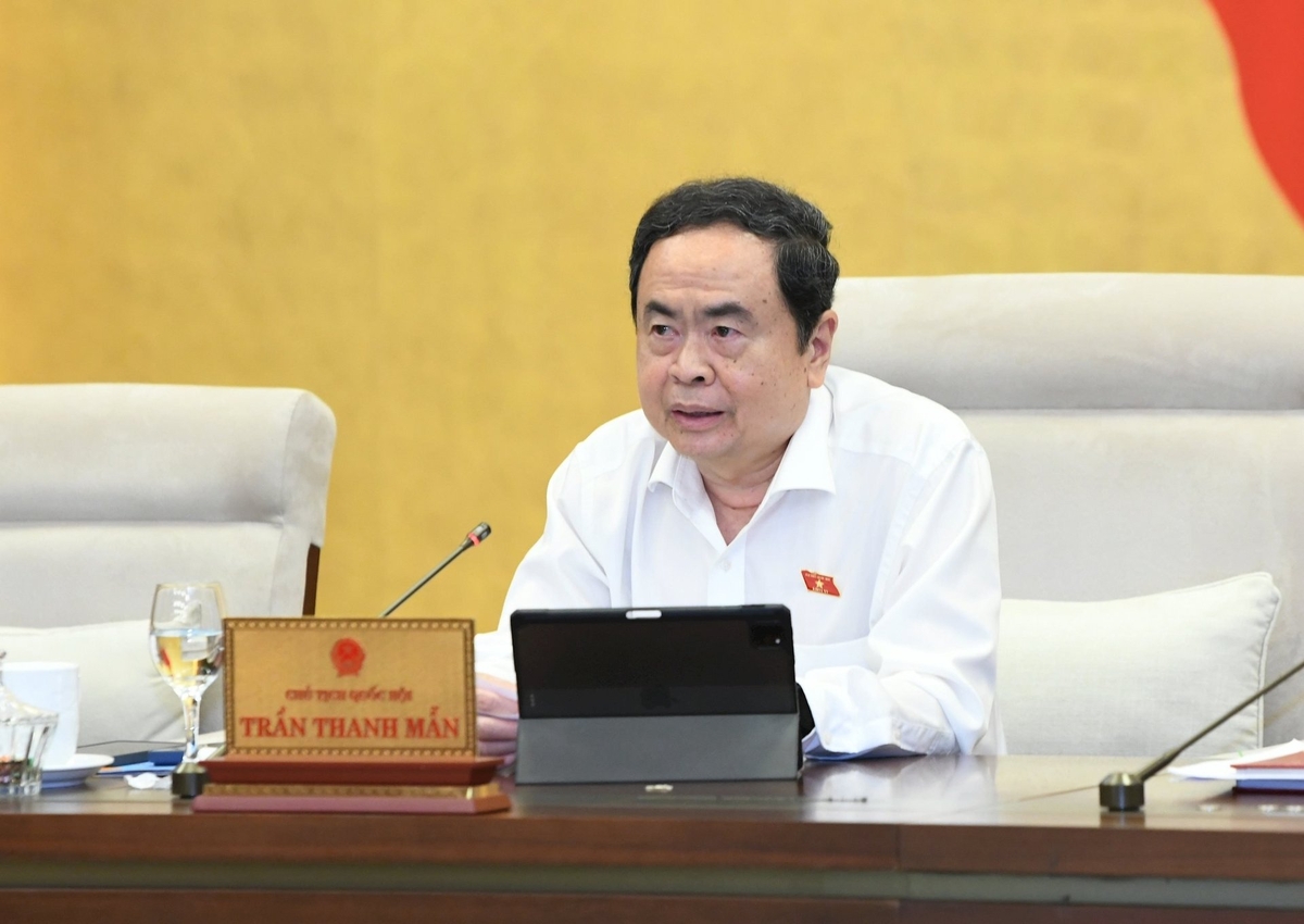 Chủ tịch Quốc hội Trần Thanh Mẫn tham dự phiên họp. Ảnh: Quochoi. Chủ tịch Quốc hội Trần Thanh Mẫn tham dự phiên họp. Ảnh: Quochoi.