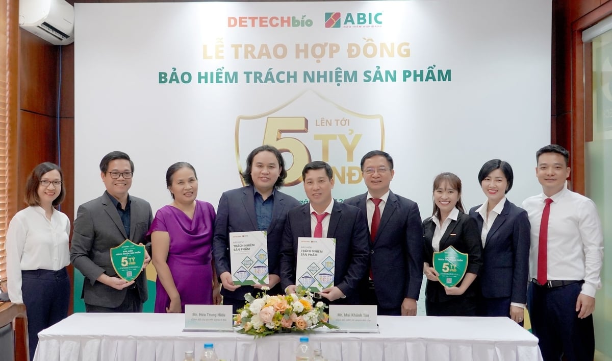 Detech Bio sẽ ưu tiên sử dụng các sản phẩm bảo hiểm của Bảo hiểm Agribank trong hoạt động sản xuất, kinh doanh và giới thiệu đến các đối tác, nhà cung cấp. Ảnh: ABIC. Detech Bio sẽ ưu tiên sử dụng các sản phẩm bảo hiểm của Bảo hiểm Agribank trong hoạt động sản xuất, kinh doanh và giới thiệu đến các đối tác, nhà cung cấp. Ảnh: ABIC.