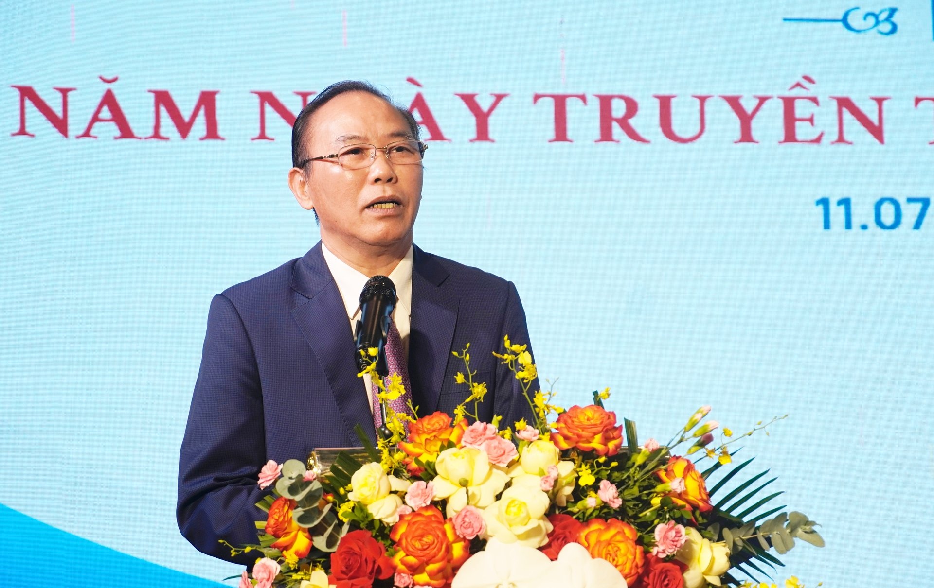 Thứ trưởng Bộ Nông nghiệp và Môi trường Phùng Đức Tiến cho biết, trong 75 năm xây dựng và phát triển, ngành Thú y đã để lại những dấu ấn đậm nét trên nhiều phương diện. Ảnh: Hồng Thắm. Thứ trưởng Bộ Nông nghiệp và Môi trường Phùng Đức Tiến cho biết, trong 75 năm xây dựng và phát triển, ngành Thú y đã để lại những dấu ấn đậm nét trên nhiều phương diện. Ảnh: Hồng Thắm.