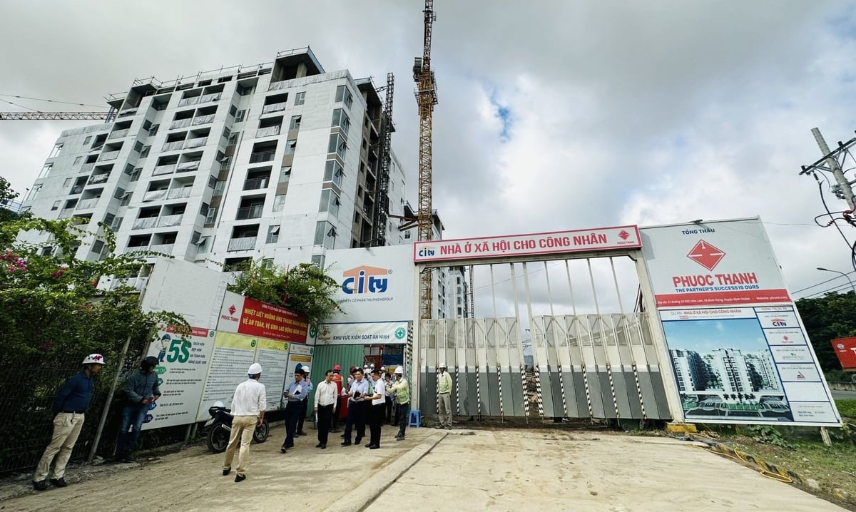 Một dự án nhà ở xã hội trên địa bàn TP.HCM. Ảnh: Bích Trần. Một dự án nhà ở xã hội trên địa bàn TP.HCM. Ảnh: Bích Trần.