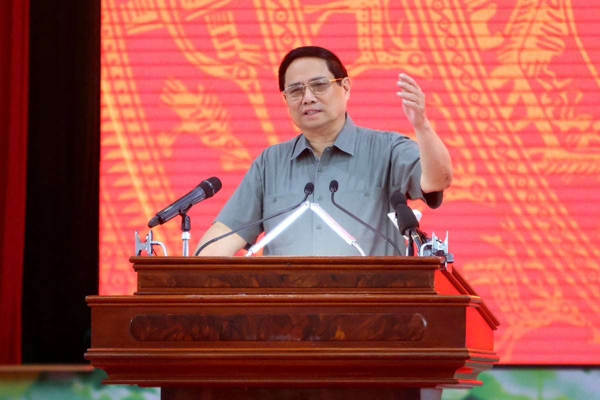 Thủ tướng Chính phủ Phạm Minh Chính khẳng định ý nghĩa của việc triển khai Đề án 1 triệu ha lúa chất lượng cao và chỉ đạo nhiệm vụ trọng tâm cần thực hiện trong thời gian tới. Ảnh: Kim Anh. Thủ tướng Chính phủ Phạm Minh Chính khẳng định ý nghĩa của việc triển khai Đề án 1 triệu ha lúa chất lượng cao và chỉ đạo nhiệm vụ trọng tâm cần thực hiện trong thời gian tới. Ảnh: Kim Anh.