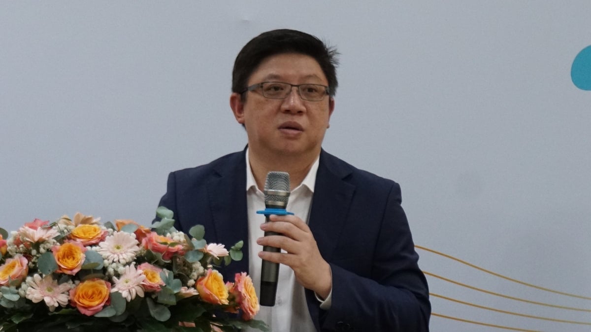 Ông Wirat Wongpornpakdee chia sẻ, mục tiêu của C.P. Việt Nam nói chung và CPV Food Bình Phước nói riêng. Ảnh: Trần Trung. Ông Wirat Wongpornpakdee chia sẻ, mục tiêu của C.P. Việt Nam nói chung và CPV Food Bình Phước nói riêng. Ảnh: Trần Trung.