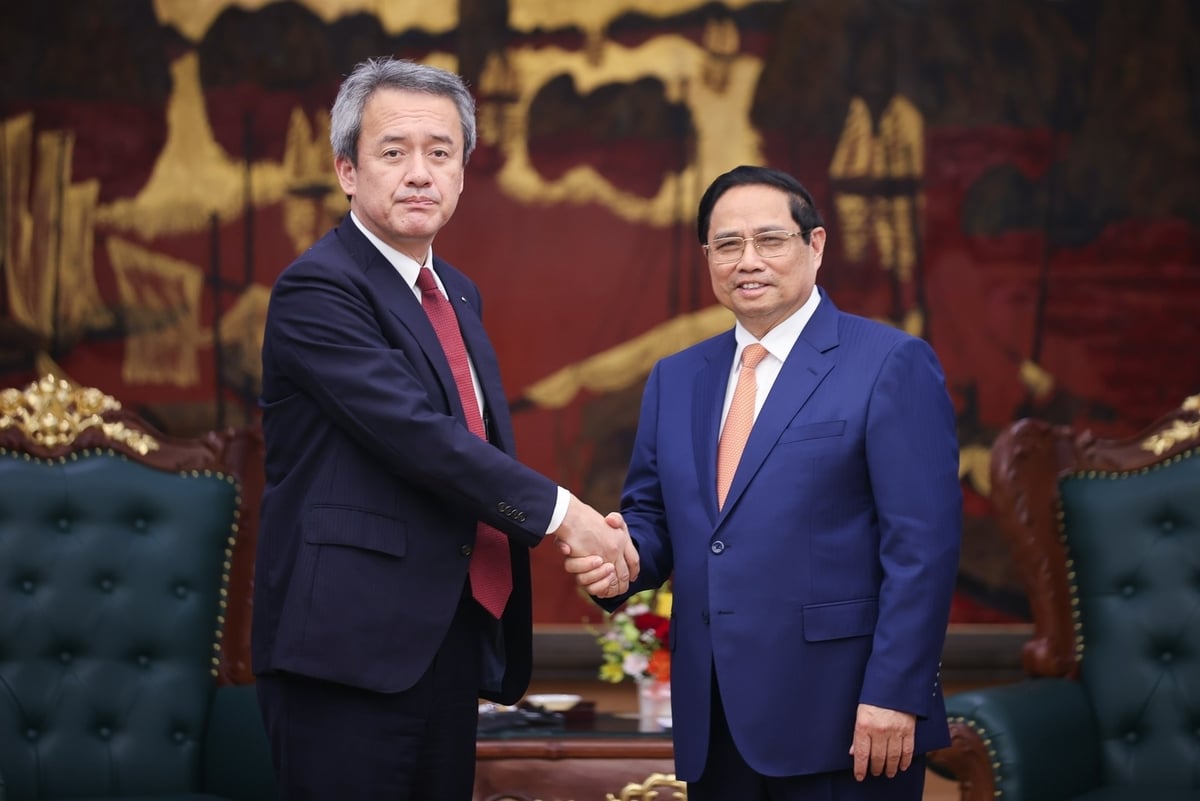 Thủ tướng Phạm Minh Chính tiếp ông Masayuki Omoto, Tổng Giám đốc Tập đoàn Marubeni (Nhật Bản). Ảnh: VGP. Thủ tướng Phạm Minh Chính tiếp ông Masayuki Omoto, Tổng Giám đốc Tập đoàn Marubeni (Nhật Bản). Ảnh: VGP.