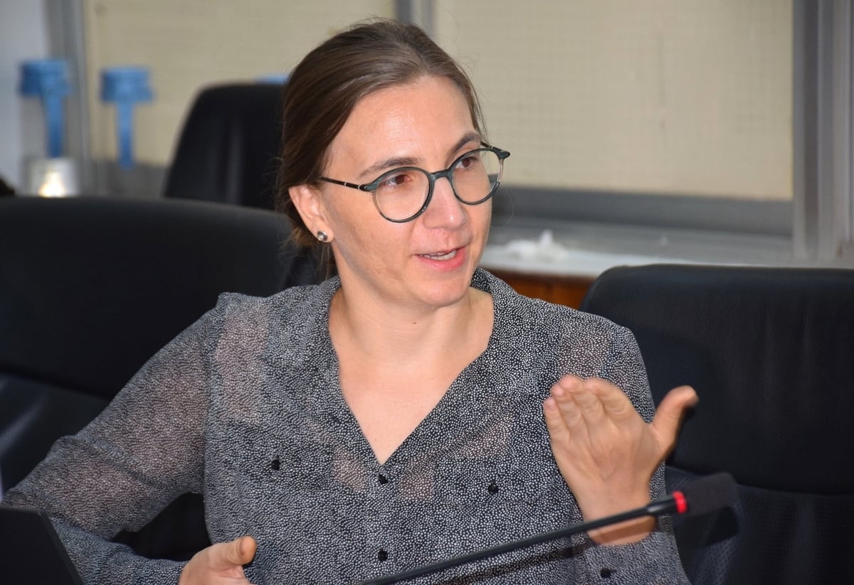 Bà Carina van Weelden, Quản lý thực hiện dự án, Cơ quan Hợp tác Quốc tế Đức (GIZ) phát biểu tại buổi làm việc. Ảnh: V.Đ.T. Bà Carina van Weelden, Quản lý thực hiện dự án, Cơ quan Hợp tác Quốc tế Đức (GIZ) phát biểu tại buổi làm việc. Ảnh: V.Đ.T.
