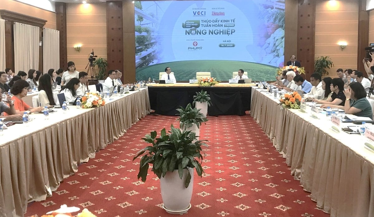 Diễn đàn Nông nghiệp 2025 với chủ đề 'Thúc đẩy kinh tế tuần hoàn trong nông nghiệp'. Ảnh: Trung Dũng. Diễn đàn Nông nghiệp 2025 với chủ đề 'Thúc đẩy kinh tế tuần hoàn trong nông nghiệp'. Ảnh: Trung Dũng.