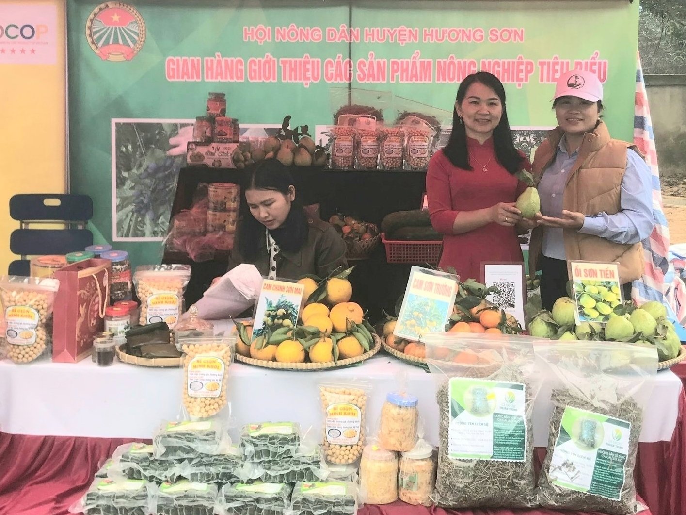 Sản phẩm ổi OCOP Mai Sinh không chỉ bán nội tỉnh mà còn được người tiêu dùng ở nhiều tỉnh thành ưa chuộng. Ảnh: Thanh Nga.