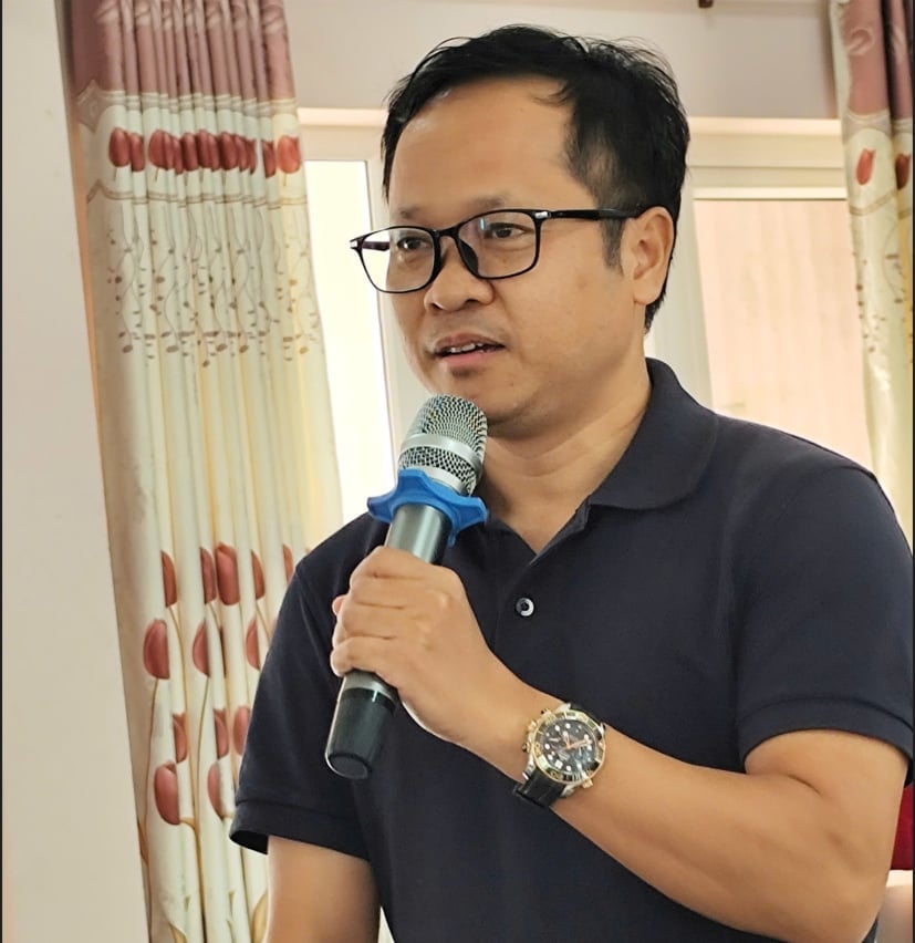Tổng Giám đốc Thi Nhân Các Nguyễn Trọng Thắng, người đầu tiên ở Việt Nam thực hiện xã hội hóa văn học, tổ chức các Trại sáng tác. Ảnh: Ngô Đức Hành.