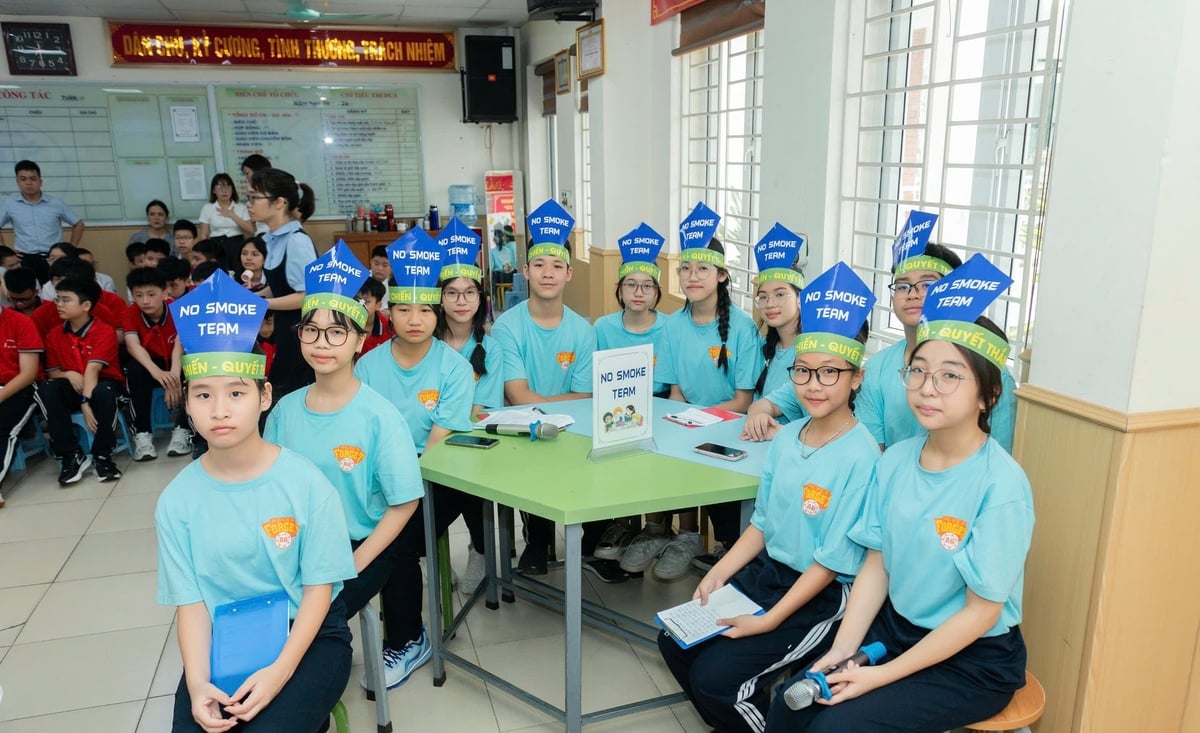 Những chiến binh không khói của Trường THCS Nguyễn Trãi. Ảnh: CCIHP. Những chiến binh không khói của Trường THCS Nguyễn Trãi. Ảnh: CCIHP.