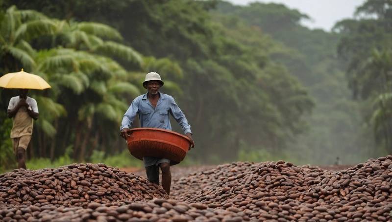 Ghana cảnh báo sản lượng ca cao có thể giảm do mưa lớn. Ảnh: Energy News.