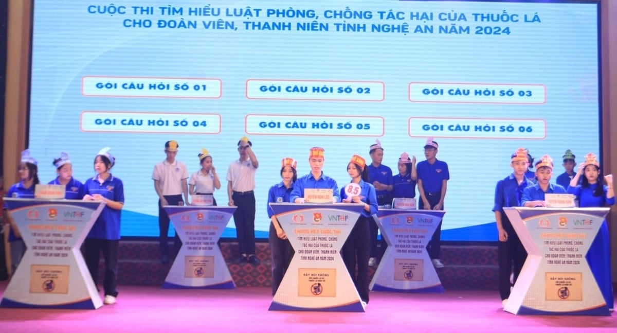 Đoàn viên, thanh niên tham gia tìm hiểu về tác hại của thuốc lá trong chương trình tuyên truyền mà Tỉnh đoàn Nghệ An tổ chức. Ảnh: Tỉnh đoàn Nghệ An. Đoàn viên, thanh niên tham gia tìm hiểu về tác hại của thuốc lá trong chương trình tuyên truyền mà Tỉnh đoàn Nghệ An tổ chức. Ảnh: Tỉnh đoàn Nghệ An.