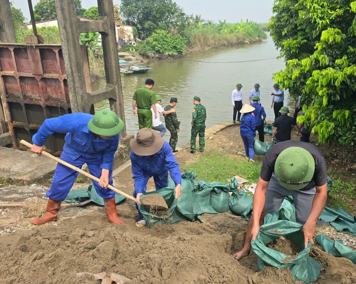 Các cống xung yếu được chỉ đạo gia cố và chuẩn bị các phương án ứng phó các tình huống có thể xảy ra nếu bão đổ bộ. Ảnh: Đinh Mười. Các cống xung yếu được chỉ đạo gia cố và chuẩn bị các phương án ứng phó các tình huống có thể xảy ra nếu bão đổ bộ. Ảnh: Đinh Mười.