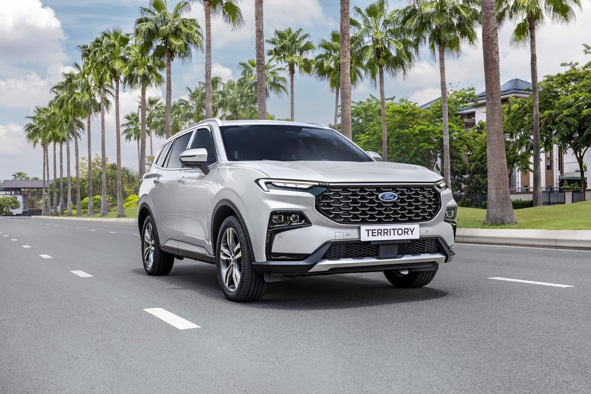 Dòng xe Ford Territory tăng trưởng trên 90% trong 6 tháng đầu năm 2025. Ảnh: Thanh Châu. Dòng xe Ford Territory tăng trưởng trên 90% trong 6 tháng đầu năm 2025. Ảnh: Thanh Châu.