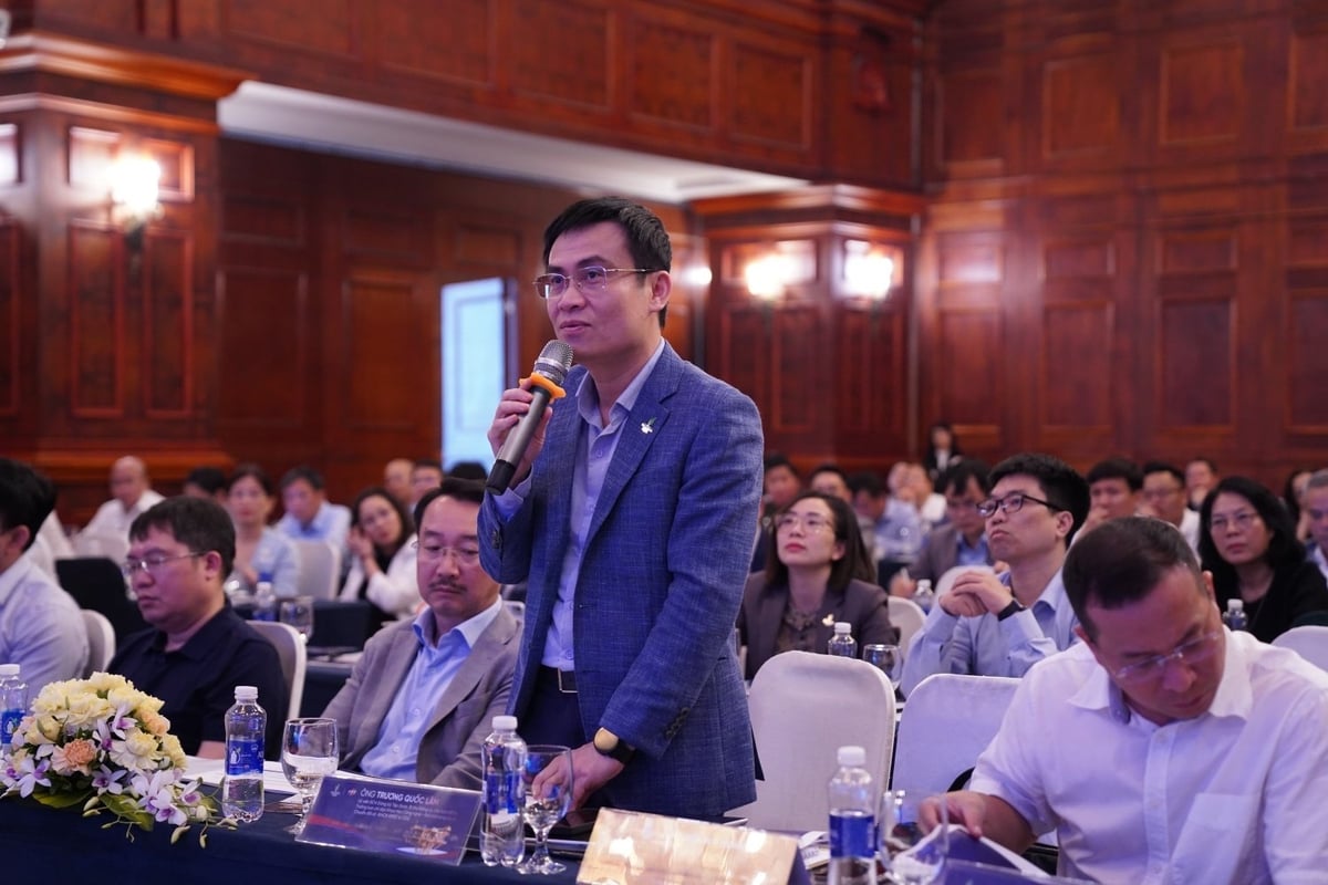 Chủ tịch HĐTV PVEP Trương Quốc Lâm - Trưởng Ban Chỉ đạo KHCN, Đổi mới sáng tạo và CĐS phát biểu chỉ đạo tạo Hội thảo báo cáo kết quả khảo sát CĐS. Ảnh: PVEP. Chủ tịch HĐTV PVEP Trương Quốc Lâm - Trưởng Ban Chỉ đạo KHCN, Đổi mới sáng tạo và CĐS phát biểu chỉ đạo tạo Hội thảo báo cáo kết quả khảo sát CĐS. Ảnh: PVEP.