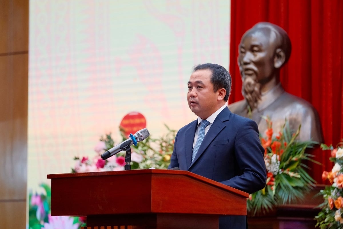 Ông Trần Đức Thắng, quyền Bộ trưởng Bộ Nông nghiệp và Môi trường, phát biểu tại Lễ công bố Quyết định của Thủ tướng Chính phủ. Ảnh: Diệp Anh. Ông Trần Đức Thắng, quyền Bộ trưởng Bộ Nông nghiệp và Môi trường, phát biểu tại Lễ công bố Quyết định của Thủ tướng Chính phủ. Ảnh: Diệp Anh.