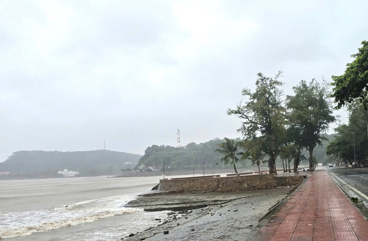 Mưa và gió lớn đã xuất hiện tại Hải Phòng từ chiều tối 19/7 sau đó thời tiết trở lại trạng thái lặng gió. Ảnh