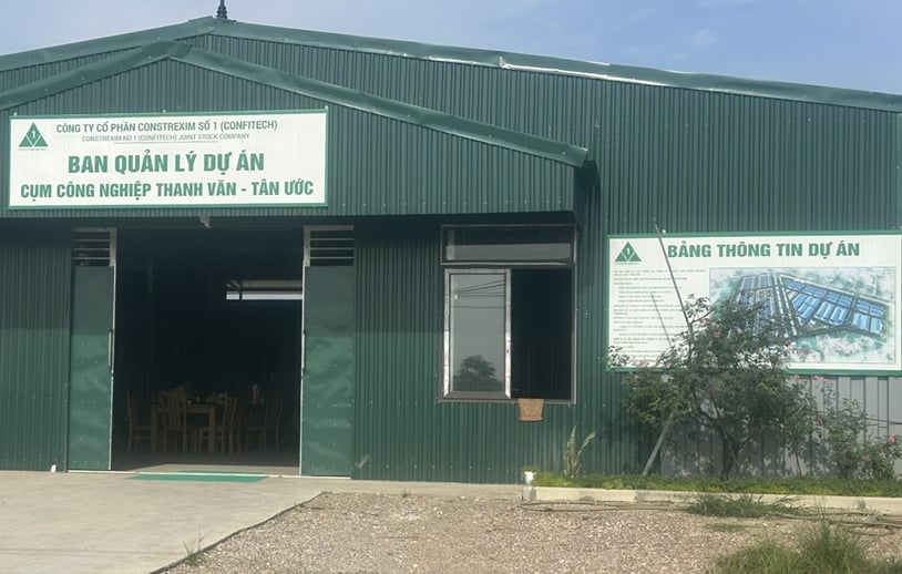 Dự án Cụm CN Tân Ước với tổng diện tích 47,783 ha được thực hiện sau khi thu hồi đất nông nghiệp của 806 hộ dân. Ảnh: Việt Hà.