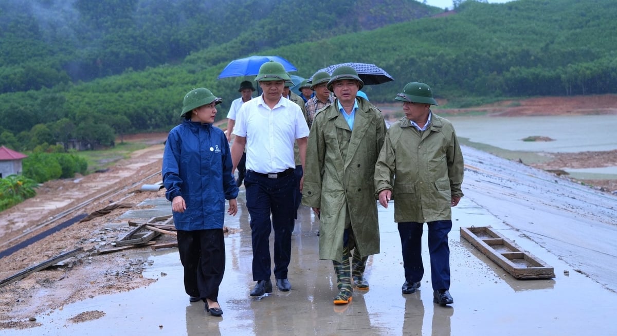 Các công trình thủy lợi trọng điểm như Khe Lại, Vực Mấu, Đồi Tương... giữ vai trò đặc biệt quan trọng trong điều tiết nước và giảm lũ cho vùng hạ du. Ảnh: Việt Khánh.